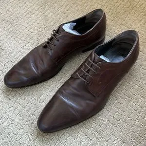 Hugo Boss | Shoes | Hugo Boss Mens Brown Leather Derby  display picture 1